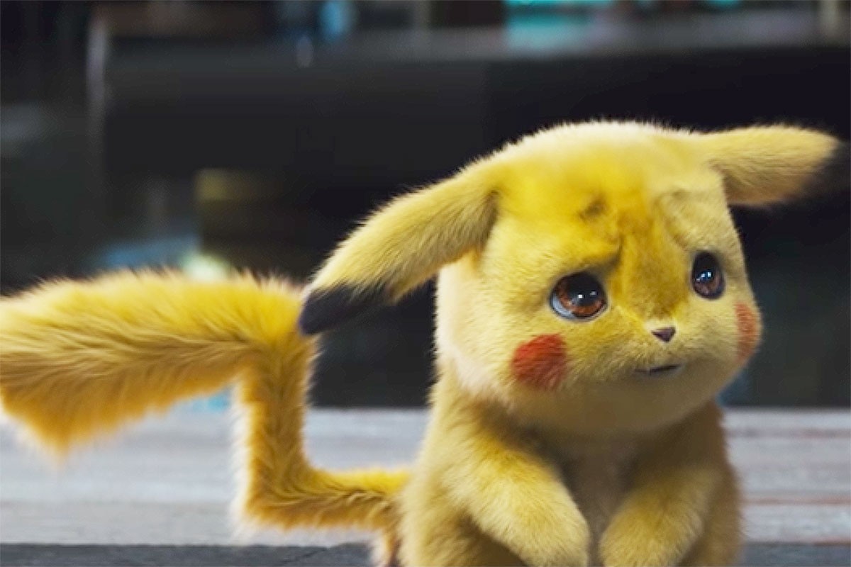 Detective Pikachu frowning
